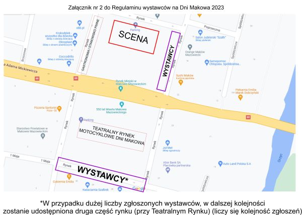 Mapa poglądowa dla wystawców