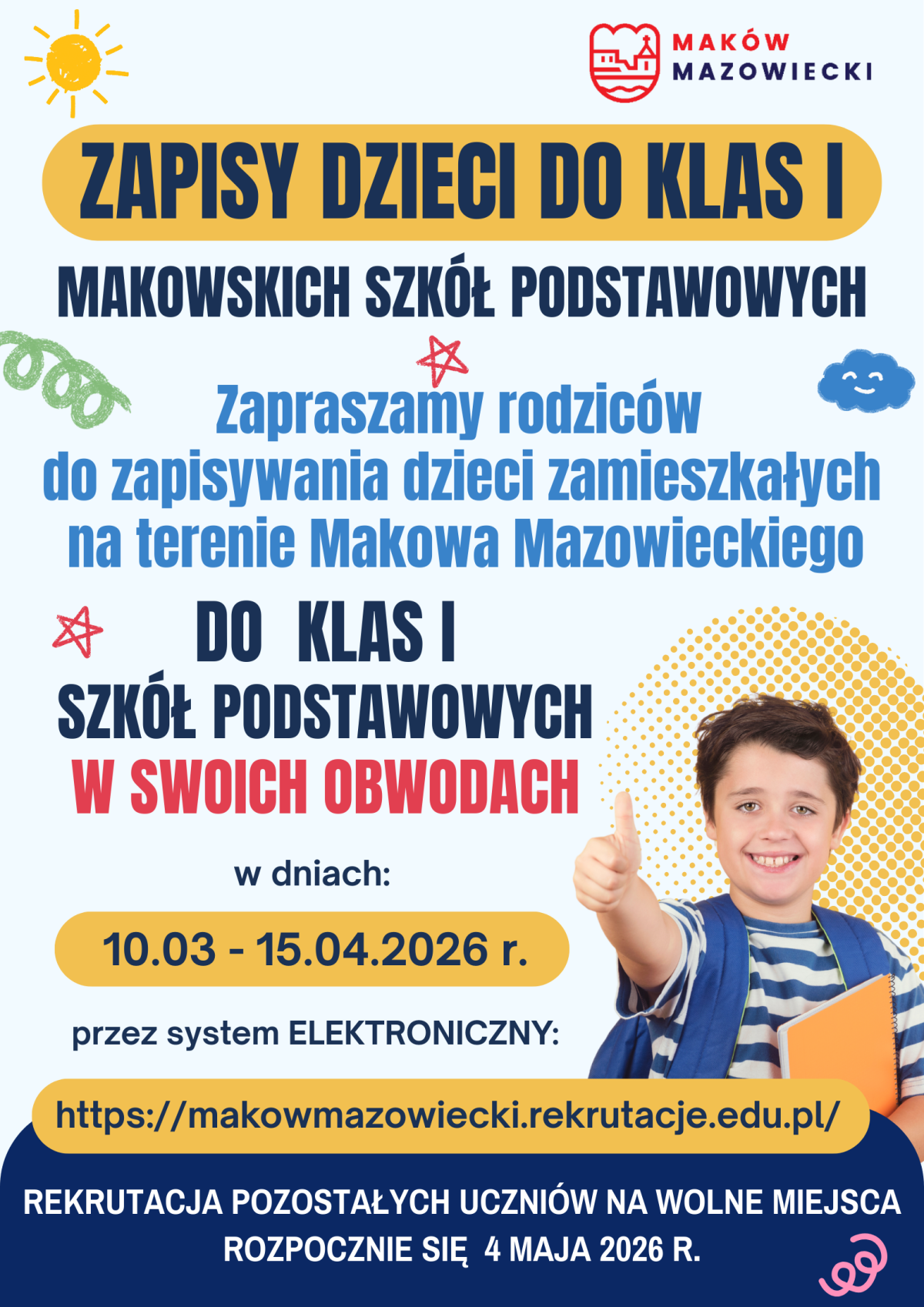 ZAPISY DZIECI DO KLAS I